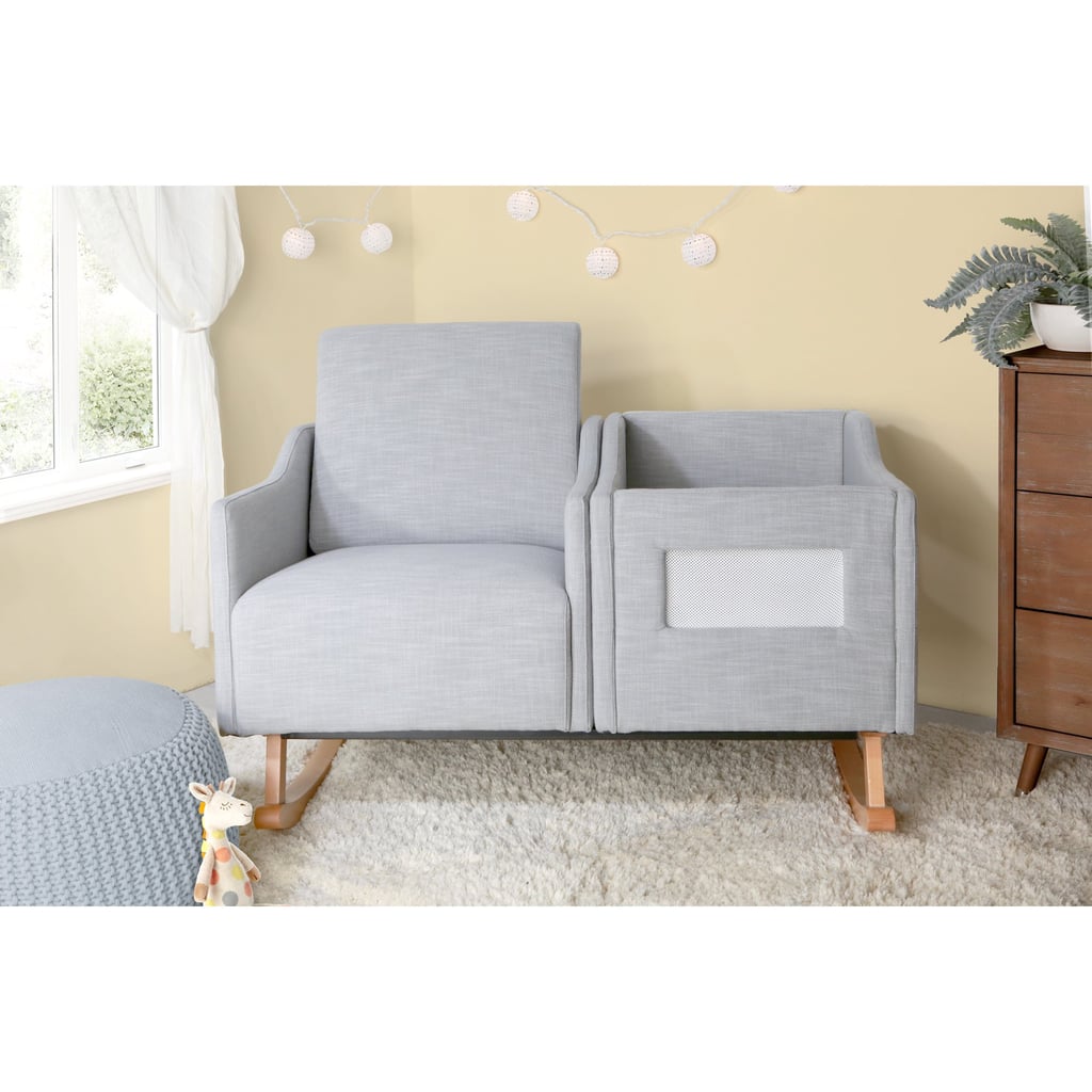 Karla Dubois Emerson Nursery Rocker & Bassinet in Gray