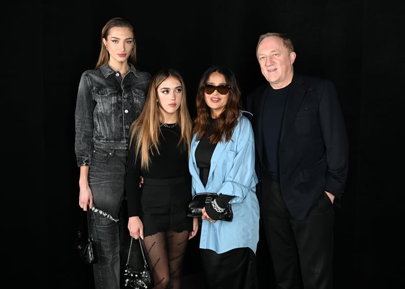 Salma Hayek's Family at the Balenciaga Fall 2022 Show