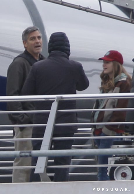 George Clooney on the Set of Tomorrowland