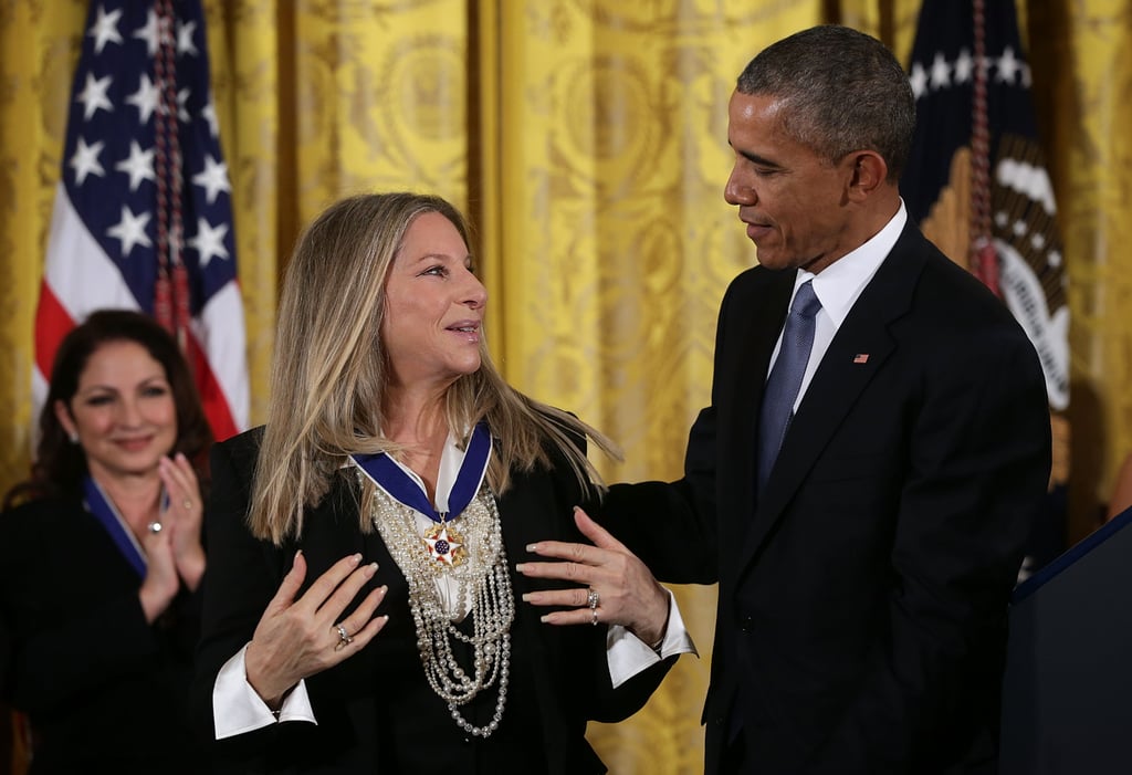 President Obama Awards Steven Spielberg and Barbra Streisand