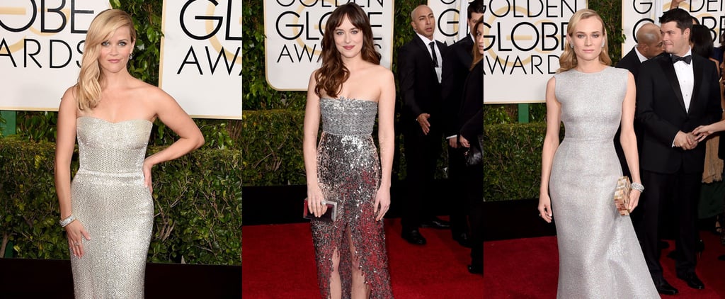 Metallic Dresses at Golden Globes 2015