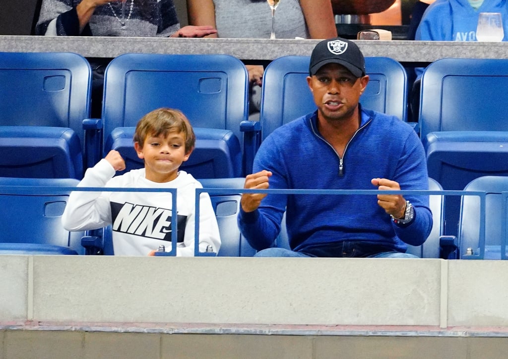 Tiger Woods and Son Charlie at the 2019 US Open