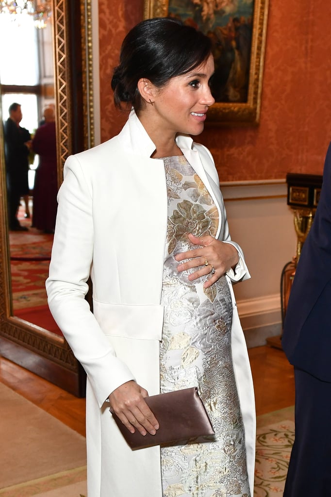 Meghan Markle's Metallic Brocade Dress March 2019