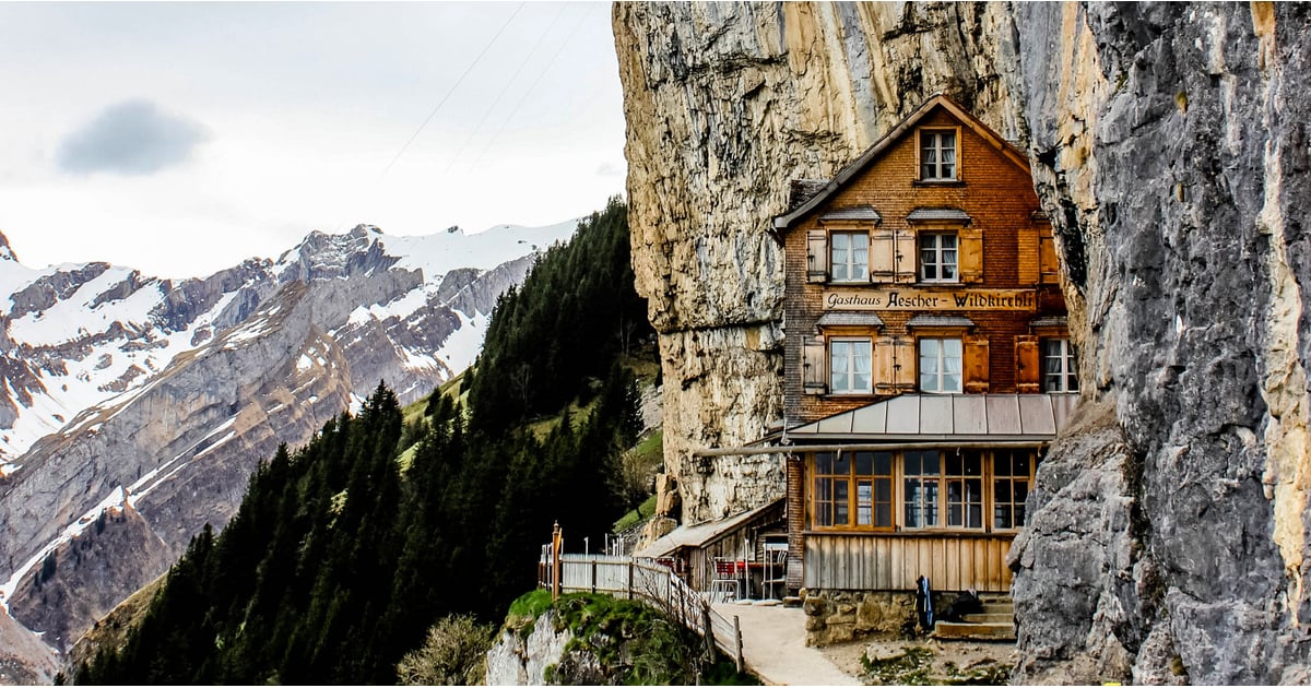 Cliffside Restaurant in Swiss Alps | POPSUGAR Smart Living
