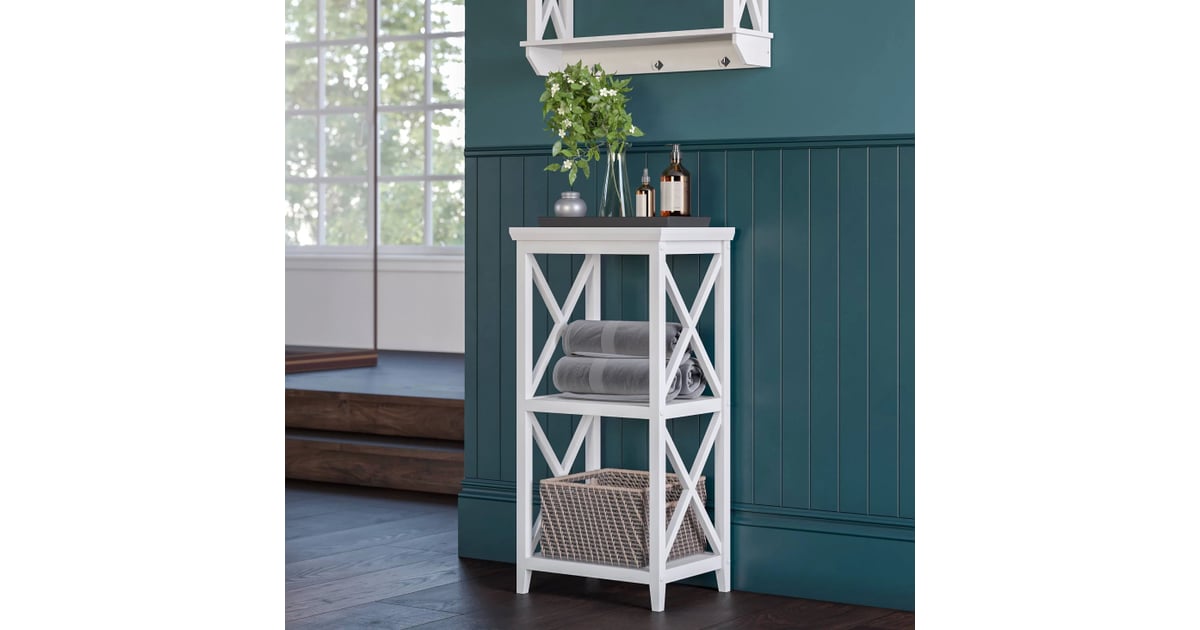 3Shelf Cross Frame Etagere Tower Best Target Bathroom Furniture With