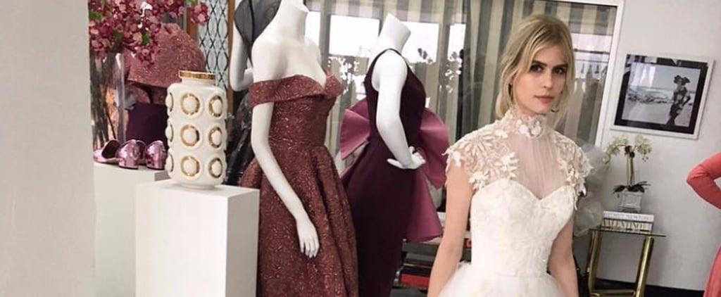 Carlson Young's Christian Siriano Wedding Dress