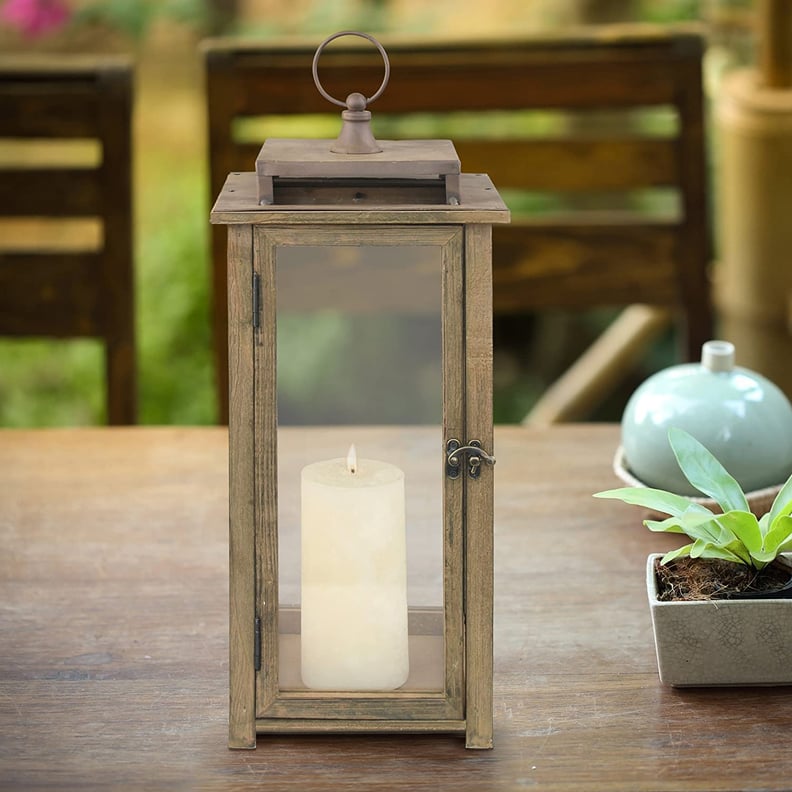 Stone & Beam Rustic Faux-Wood Finish Lantern