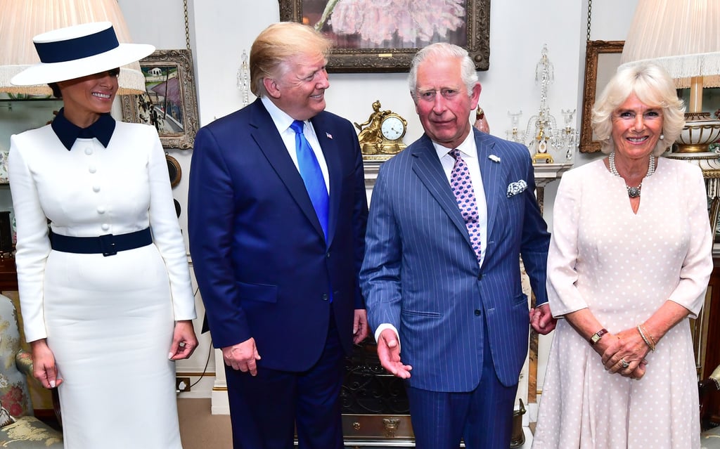 Camilla Winking During President Trump Meeting Video