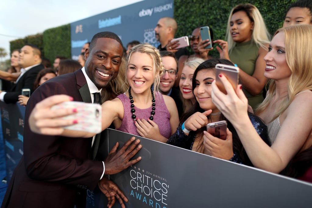 Sterling K. Brown at the 2017 Critics' Choice Awards