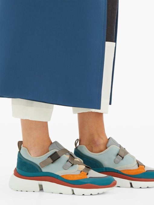navy chloe trainers