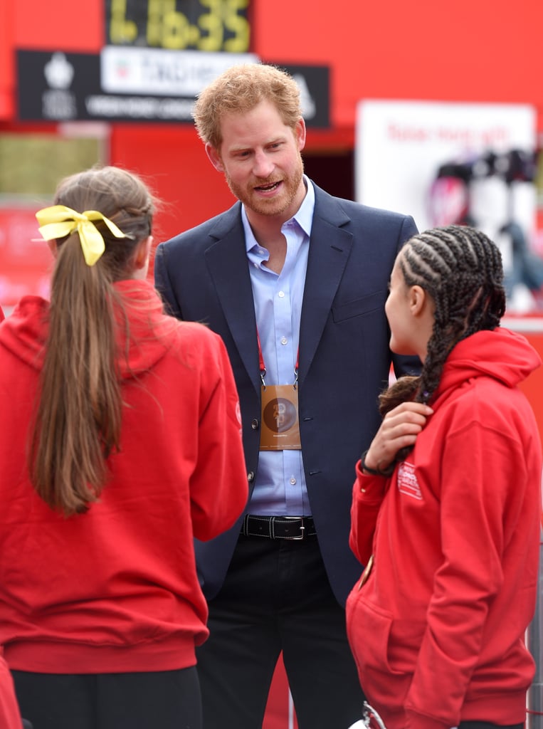 Prince Harry at London Marathon 2016 Pictures
