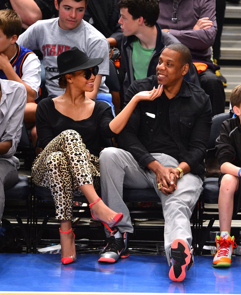 They were all smiles at an April 2012 Knicks game in NYC.