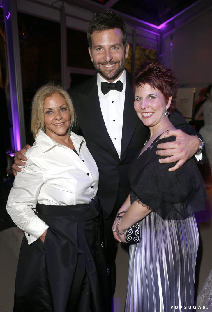 Bradley Cooper posed with his mom, Gloria Campano, and his sister | Celebrities With Their
