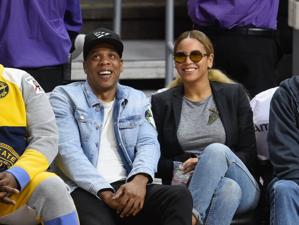 Beyonce and Jay Z at LA Clippers Game February 2016