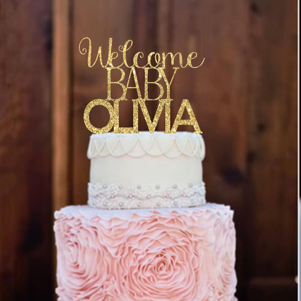 Welcome Baby Cake Topper