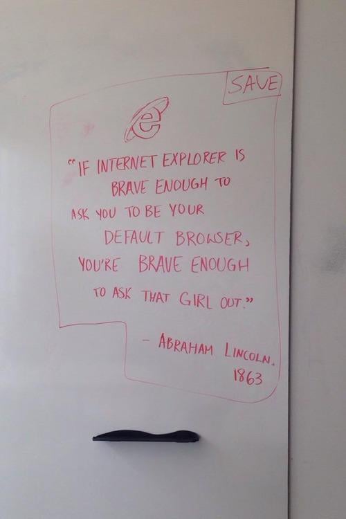 Except, of course, to encourage you in tough times.
