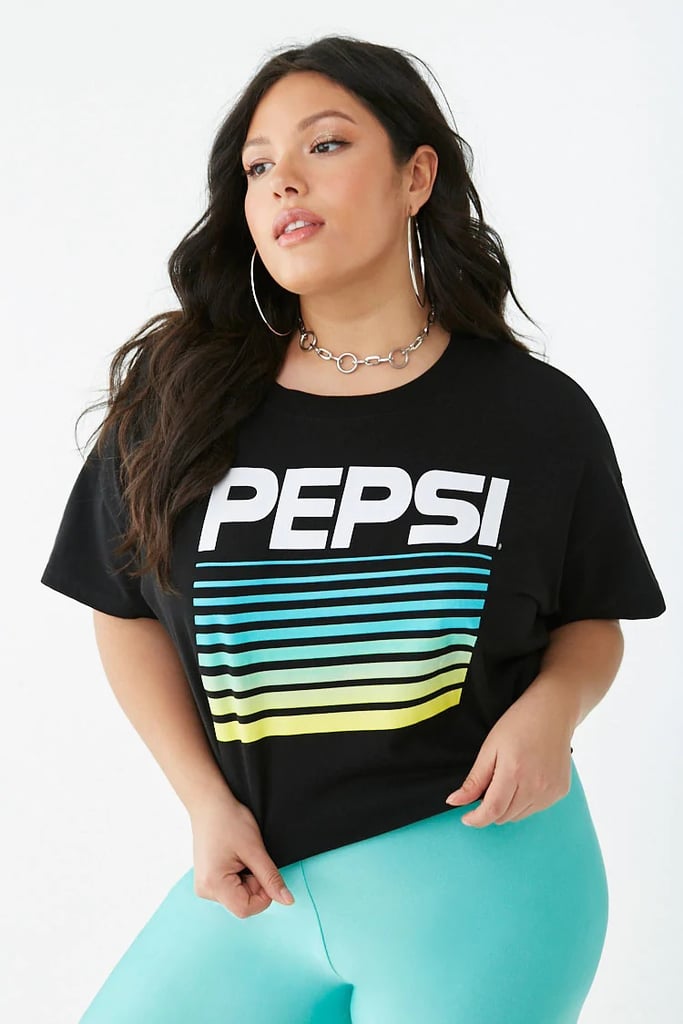 Plus Size Pepsi Crop Top