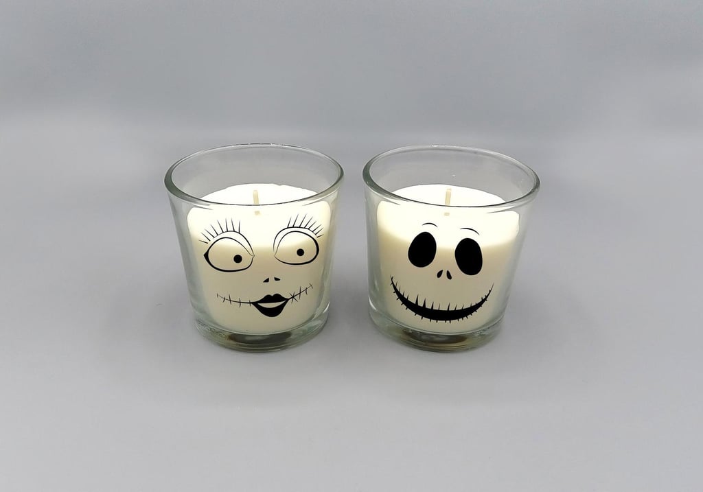 Jack and Sally Candles