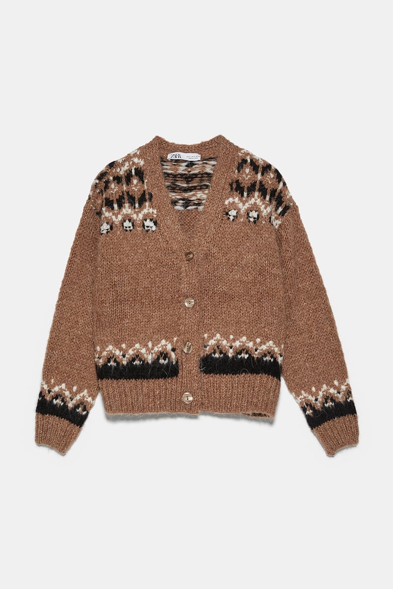 Zara Alpaca Blend Knit Cardigan