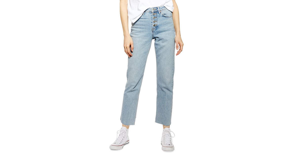 Topshop button fly store jeans
