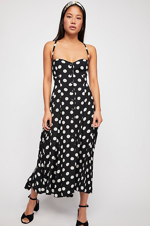 free people polka dot dress