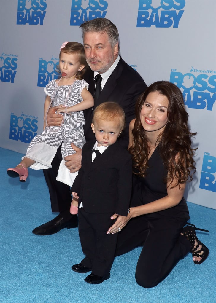Alec Baldwin and His Family at Boss Baby Premiere March 2017 POPSUGAR