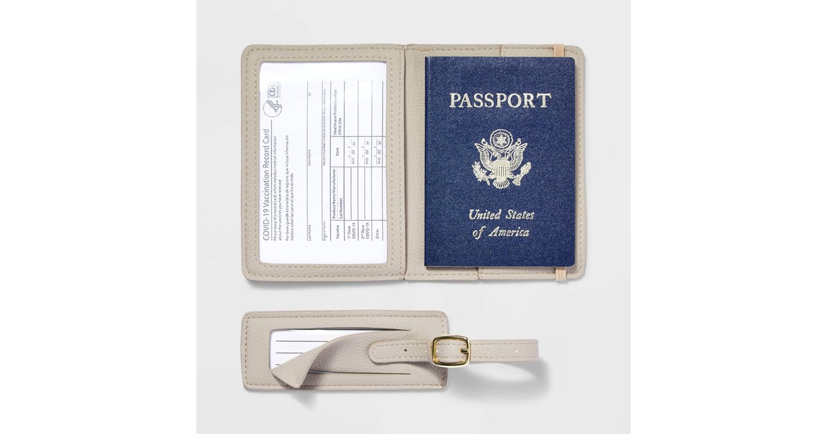 Best Budget Passport Holder Open Story Passport & Slim Luggage Tag Set