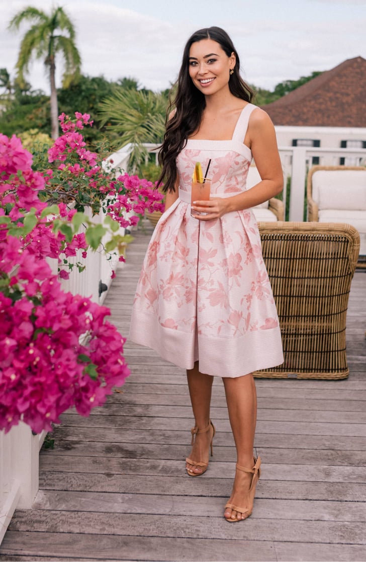 fit and flare square neck dress