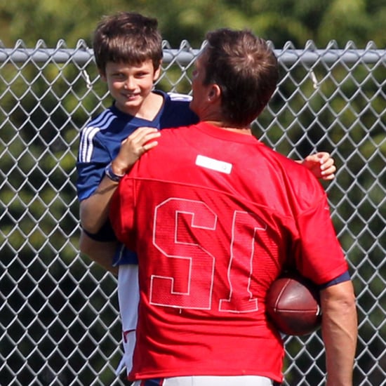 Tom Brady and Kids at Football Practice Aug. 2015 | Pictures