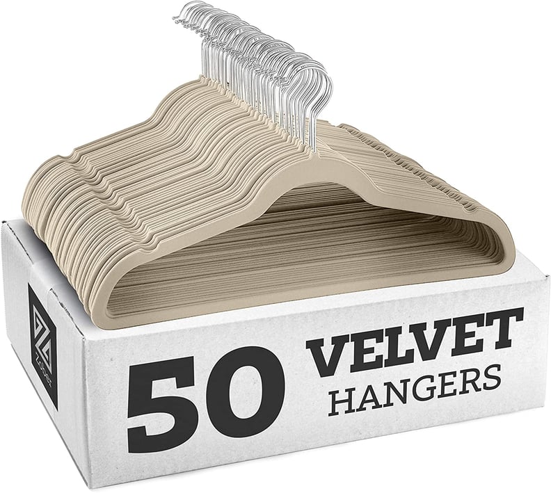 Space-Saving Hangers: Zober Non-Slip Velvet Hangers