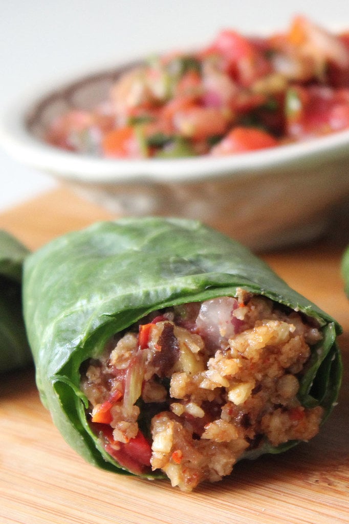 Collard Green Wrap | Low-Carb Dinner Recipes | POPSUGAR Fitness Photo 26