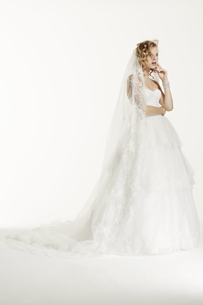 Cathedral Veil with Soutash Detail ($450)