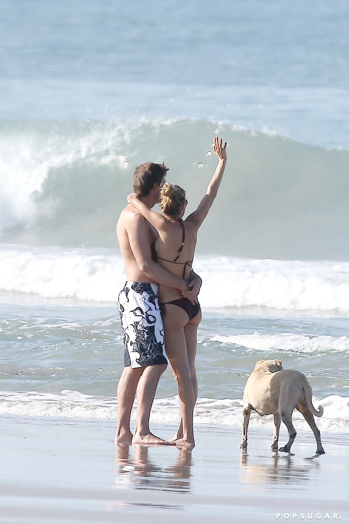 Gisele Bundchen and Tom Brady at the Beach Pictures 2014