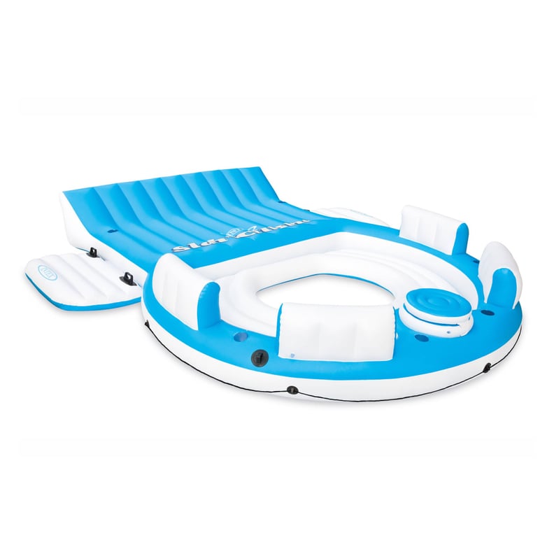 A 7-Person Float: Intex Inflatable Splash N Chill Lake Pool Island Raft Lounger