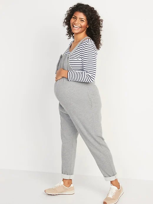 Old Navy Maternity Knotted-Strap Sweatpant Overalls