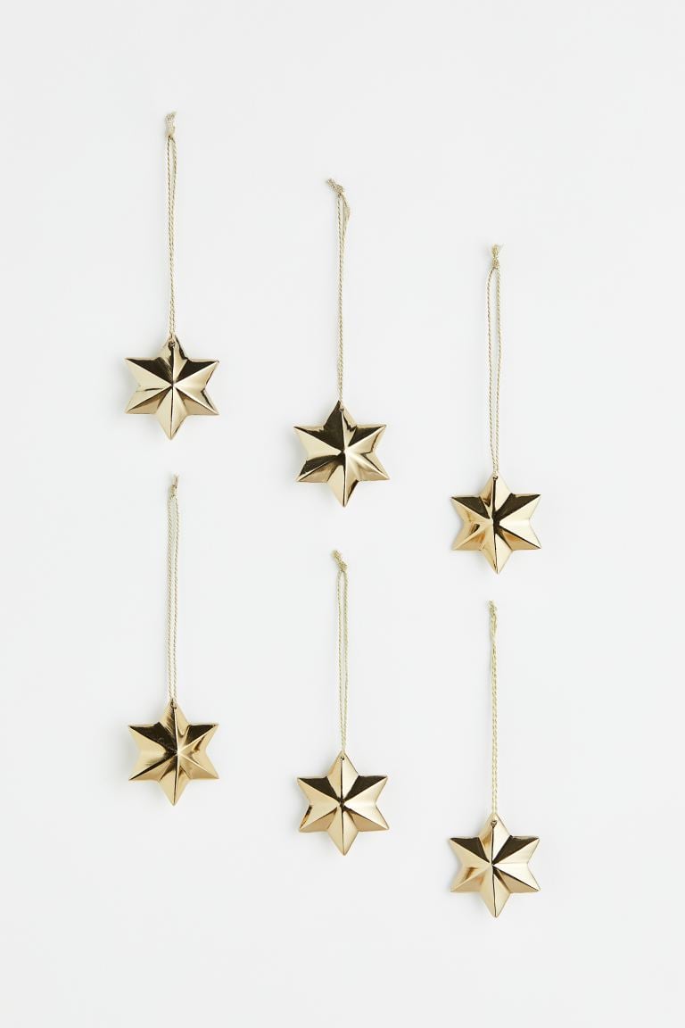 A Set of Star Ornaments From the H&M Home Holiday Collection