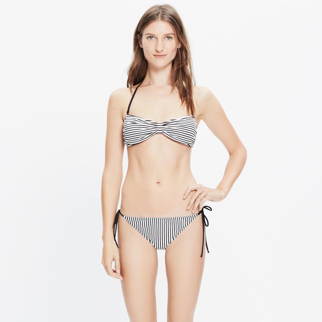 Madewell x Giejo Striped Butterfly Bandeau Bikini Top ($118) and String Bikini Bottom ($99)