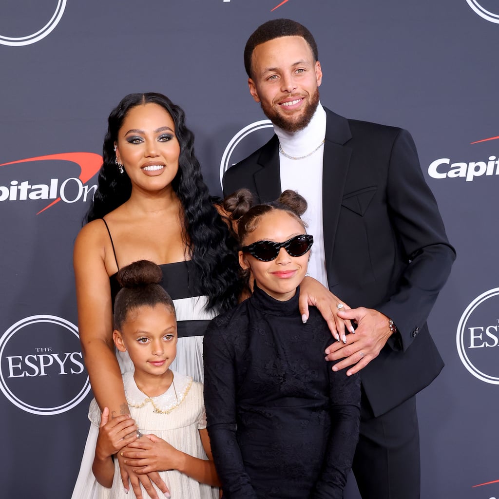 Ayesha Curry and Stephen Curry With Daughters at ESPYs 2022 POPSUGAR
