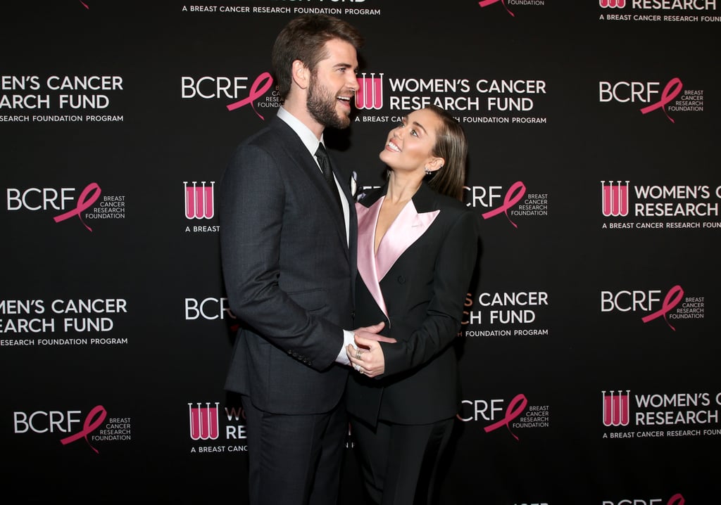Miley Cyrus Liam Hemsworth at Cancer Research Fund Gala 2019