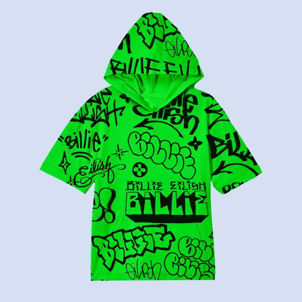 Green Graffiti Hoodie