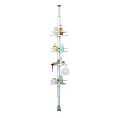 OXO 4-Tier Anodized Aluminium Tension Pole Shower Caddy