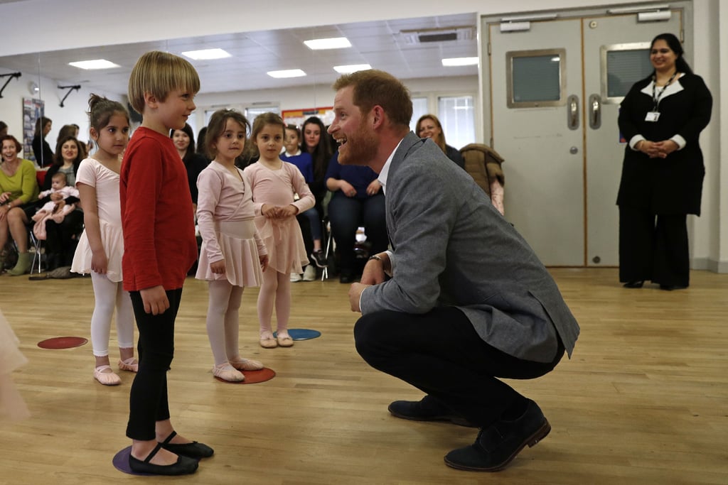 Prince Harry Visits Ballet Class South Ealing April 2019