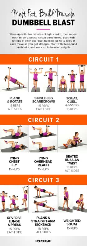 10 Full Body Dumbbell Workouts for Women