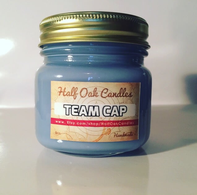 Team Cap candle ($14) with black tea and beachwood notes