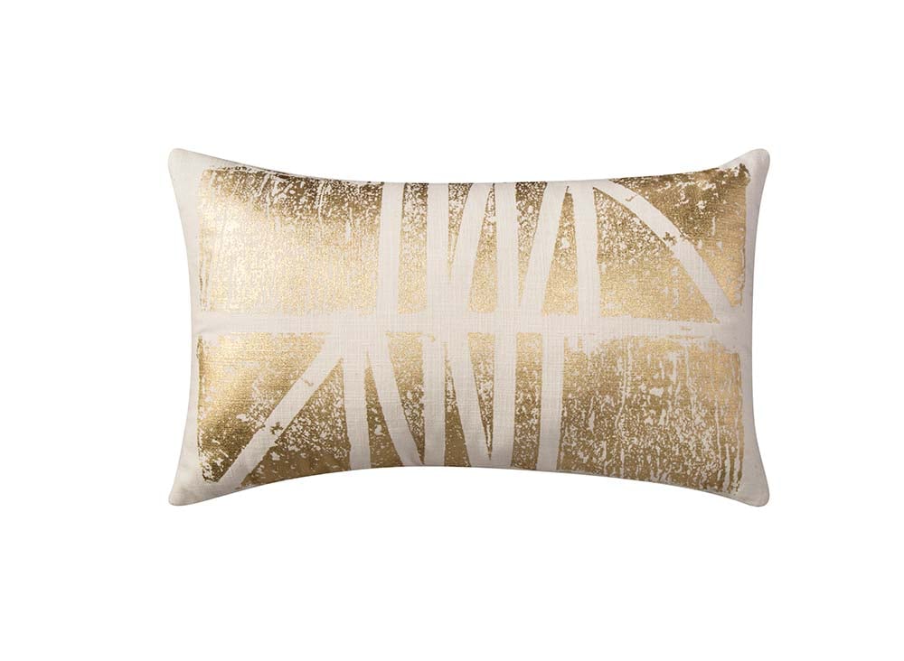 Room Essentials Gold Print Lumbar Pillow ($17).