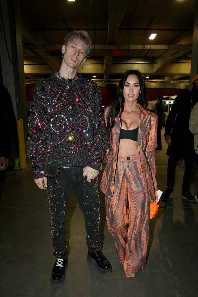 Machine Gun Kelly and Megan Fox at the 2022 NBA All-Star Game