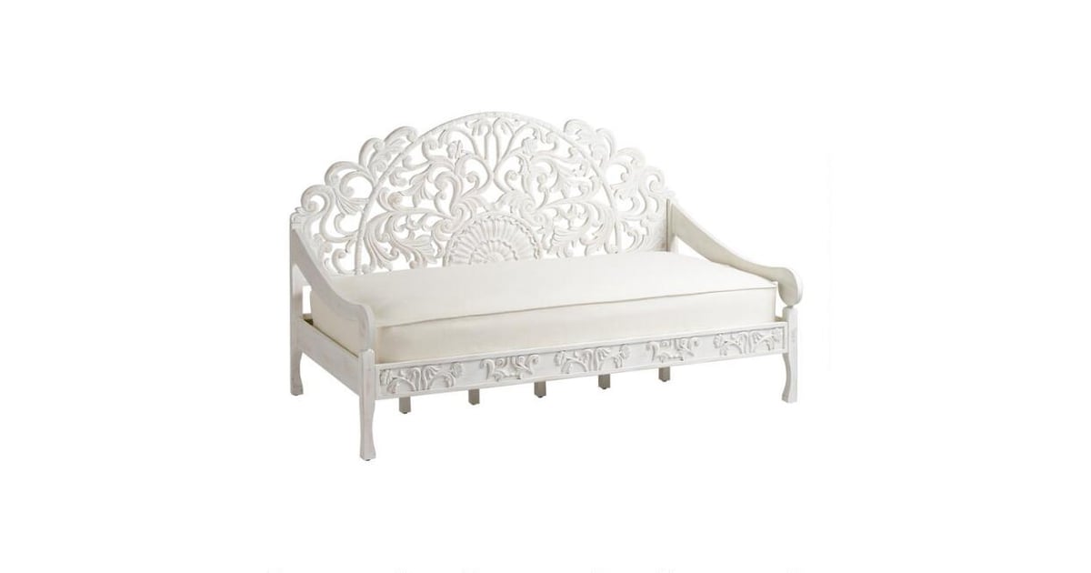 Amira carved wood shop daybed
