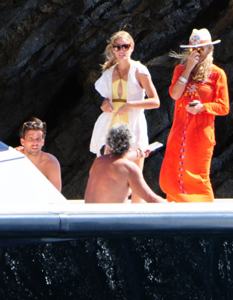 Olivia Palermo Yellow Swimsuit in Ibiza