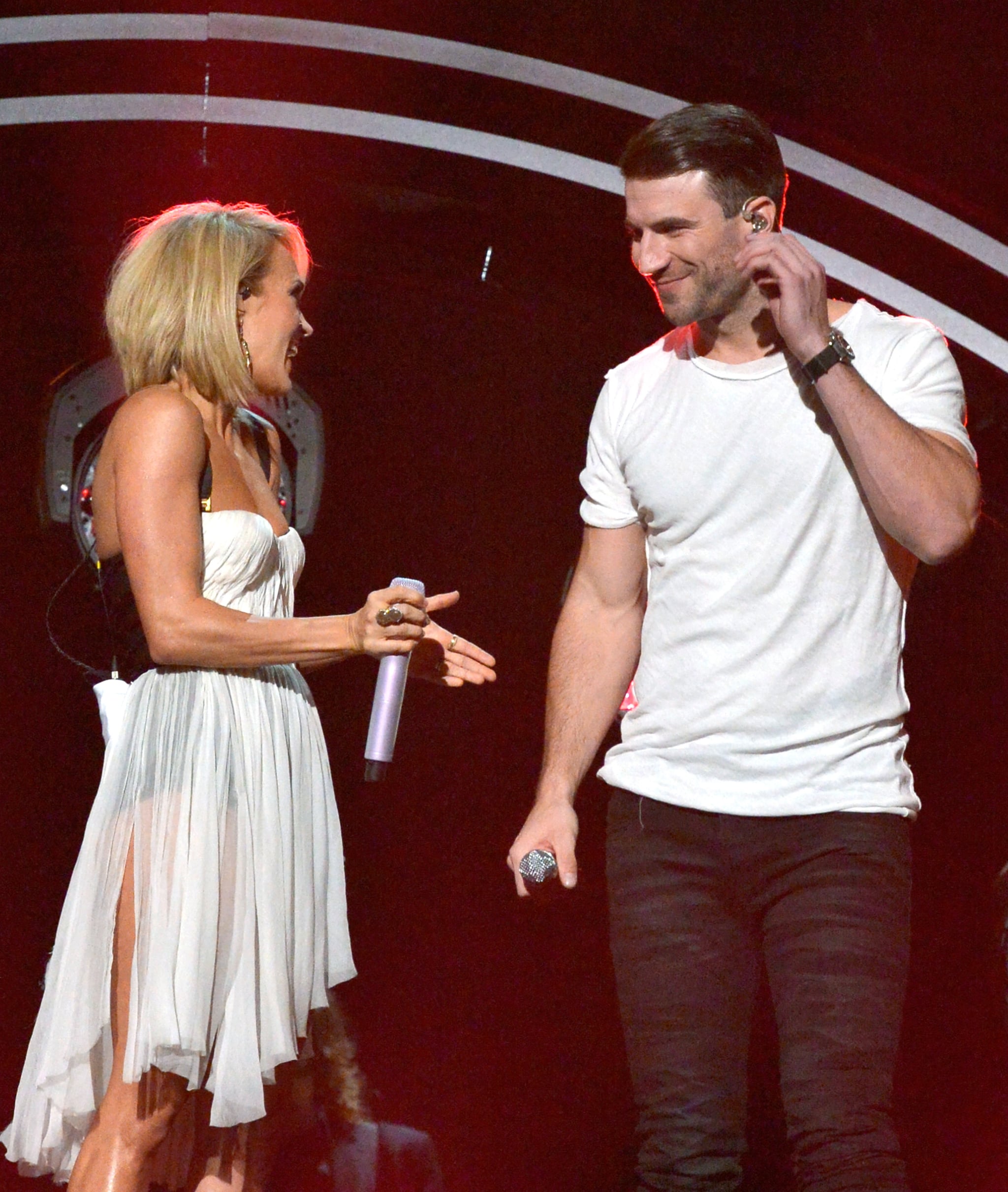 Celebrity Entertainment All The Best Snaps From Sam Hunt And Carrie Underwood S Standout Grammys Duet Popsugar Celebrity Photo 4