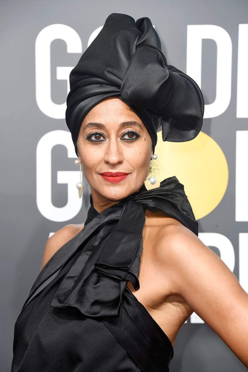 Tracee Ellis Ross's Thick Eyeliner at the Golden Globe Awards in 2018